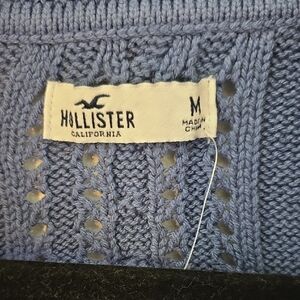 Hollister Blue Cable Knit Sweater